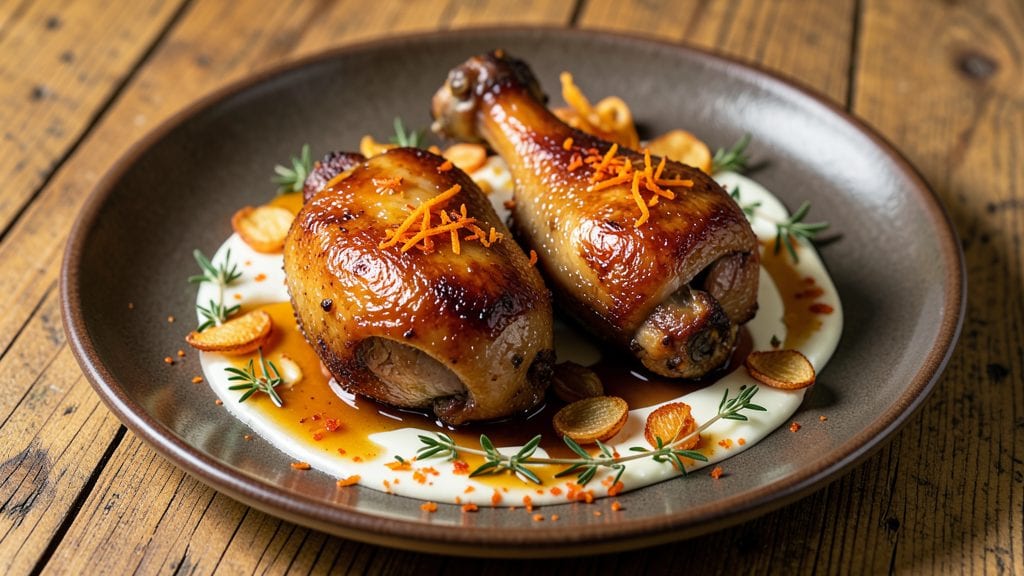 Baked Duck Legs Recipe: Crispy Orange Glaze With Juicy Pink Meat